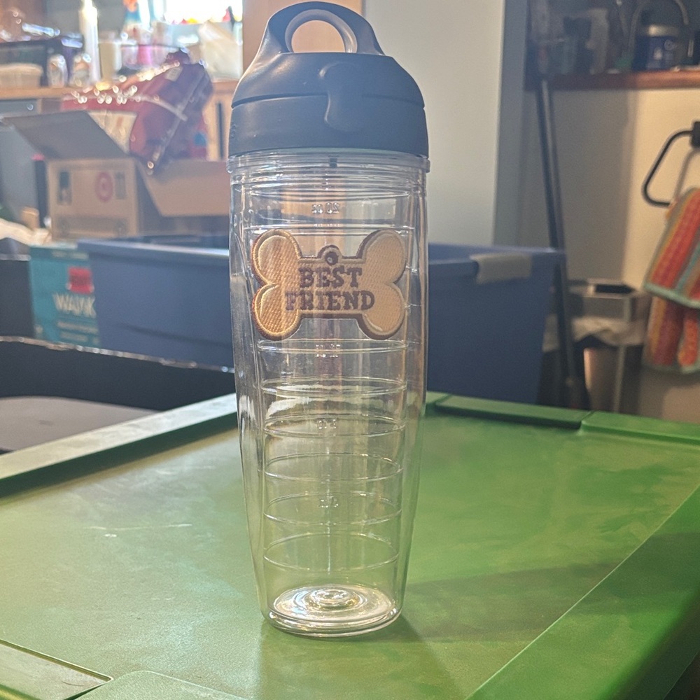 Tervis Clear and Black Tumbler with Best Friend Design